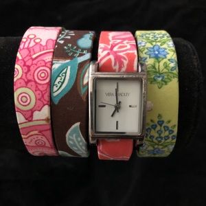 Vera Bradley convertible watch strap set